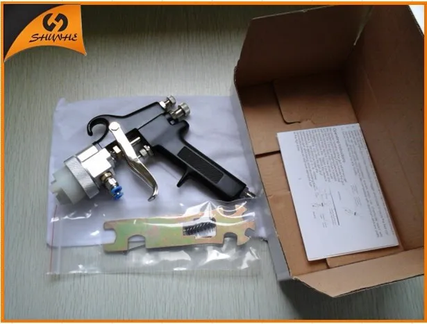2015 new type best double nozzle spray gun used automotive tools for sale chrome mirror spray car