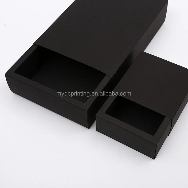 Custom printed lide open box design gift drawer paper box