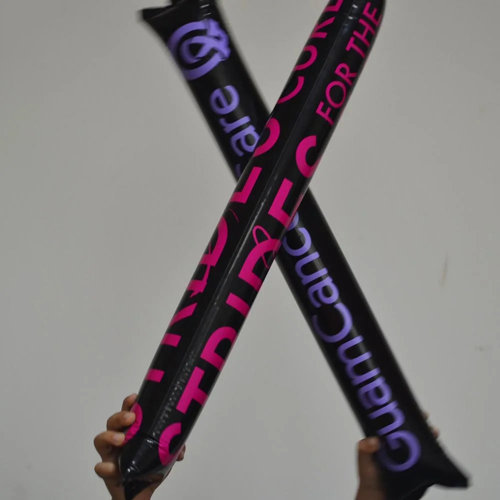 
Inflatable Balloon Stick Clappers, Logo Printed Inflatable Noise Sticks 