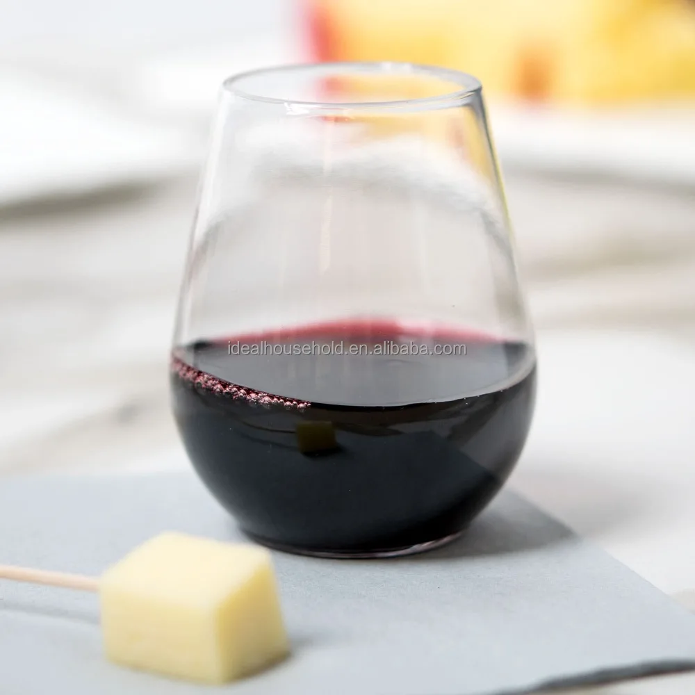 EaMaSy Party 4 oz. Clear Plastic Disposable Stemless Wine Sampler Glass