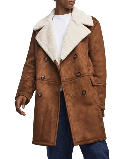 Custom winter wool overcoat mens classic dress outdoor casual west coat