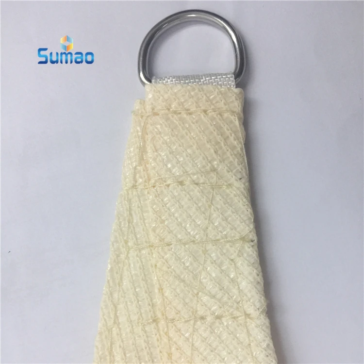 
Non-Waterproof Cream Color 3.6x3.6M Stock Sun Shade Sail 
