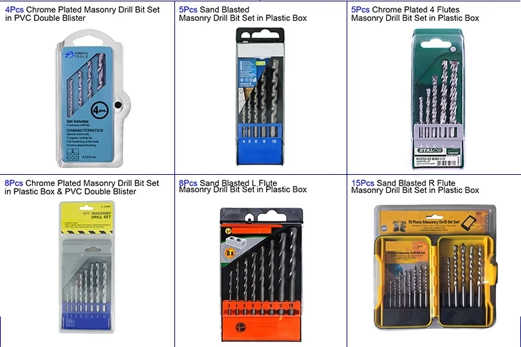 Flexible Shank Installer Masonry Drill Bits for Concrete Masonry Drilling