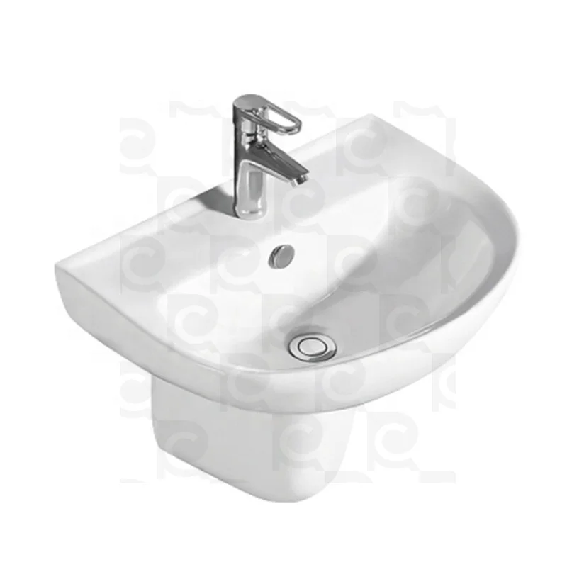 WC Latest Selling Product Logo Printed Corner Hand Drawing Wash Basin bathroom sanitary ware sink