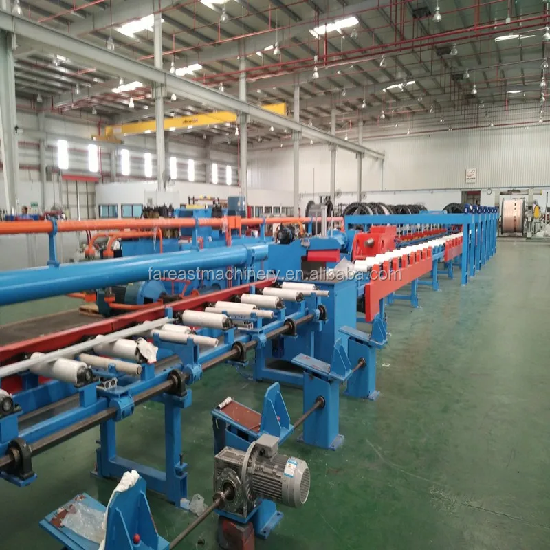Continuous copper flat Extrusion Machine for Copper Flat Wire 80mm copper bar drawing extrusion production line