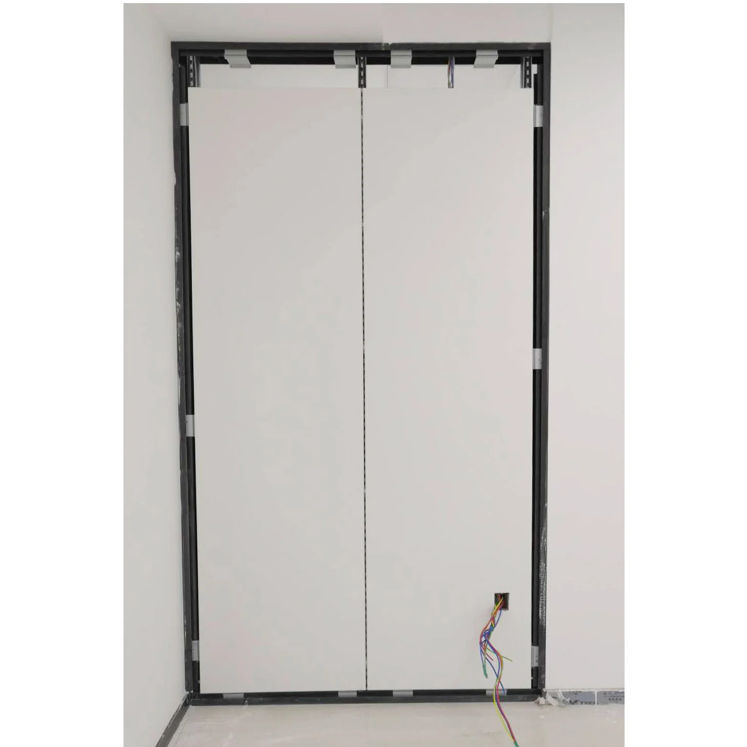 Melamine wood partion eco friendly partition  room divider glass panel