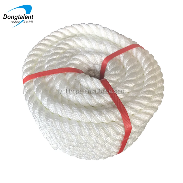 3-strand Pp/nylon/polyester Rope PP / Polypropylene Dongtalent 3/4 Strands 3mm-60mm High Tenacity CN;SHN Hinge Free