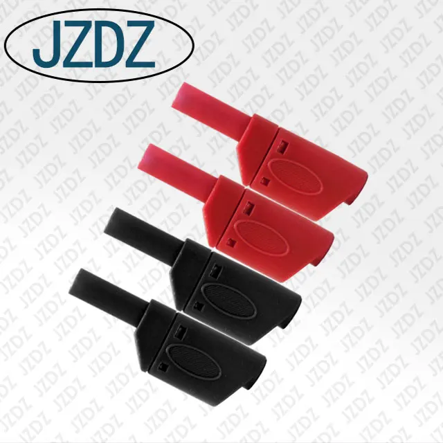 JZDZ J.10038 безопасный полностью изолированный Штабелируемый 4 мм Штекерный разъем типа банан