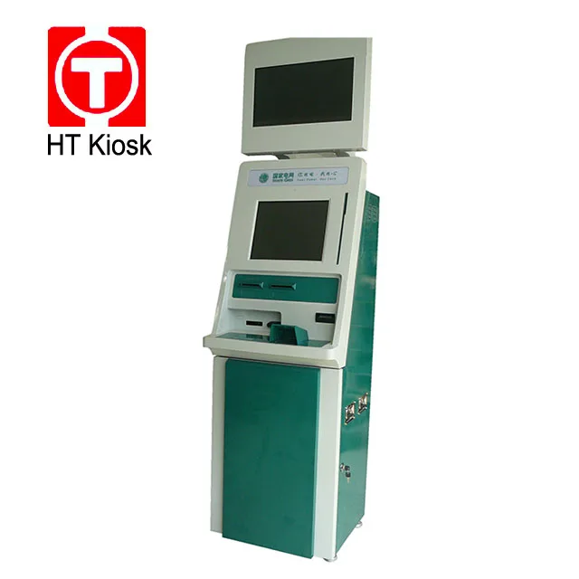 21.5  Inch Dual Screen touch monitor Payment Kiosk With Cash Accept Health Kiosk self service Hospital terminal machine