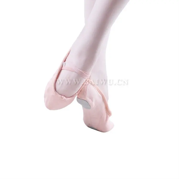 08B5B002   2021  Comfortable Cheap Price Girl  Ballet Shoes Dance Training Soft Canvas