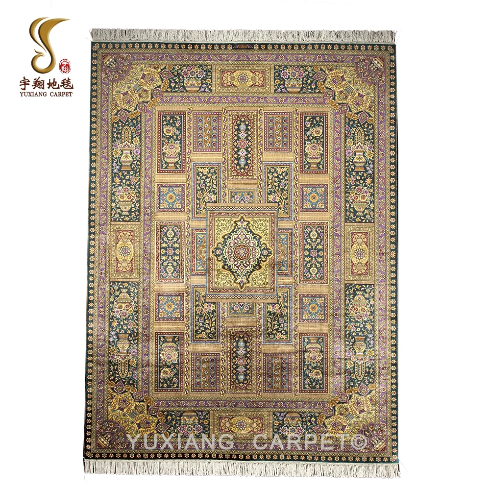 YUXIANG 5*7ft Chinese Oriental design persian prayer handmade carpet silk wholesale carpet factory price