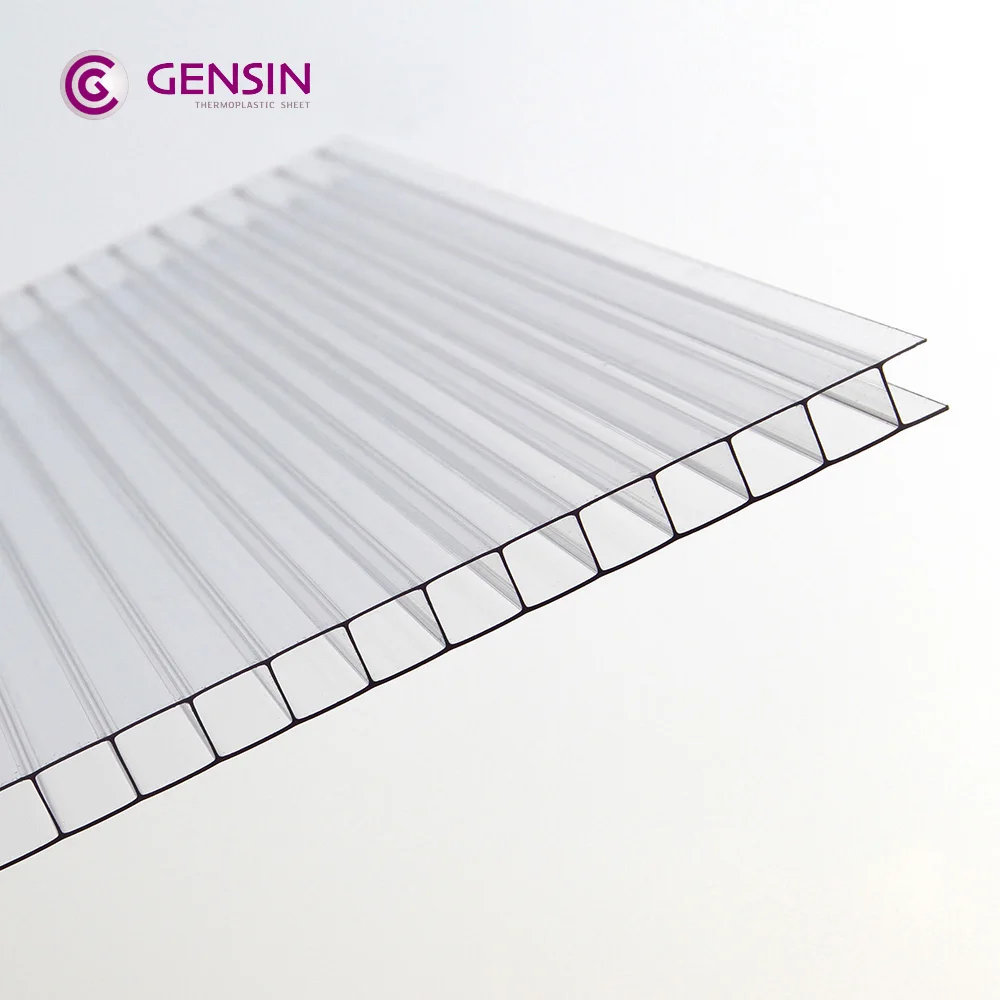  Alibaba high quality 2100*5800/11800mm 2wall 6mm policarbonate