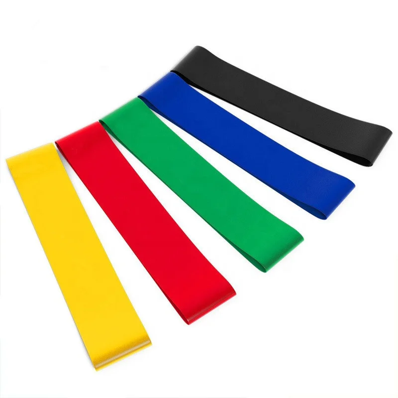 Fitness wholesale strong stretching gym elastic custom printed latex resistance mini loop exercise hip circle band set