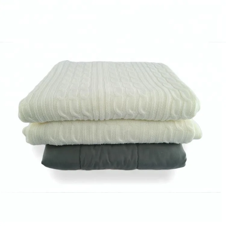 Высококлассные по индивидуальному заказу вязаное покрывало вязаное изделие Утяжеленный сенсорные одеяло
