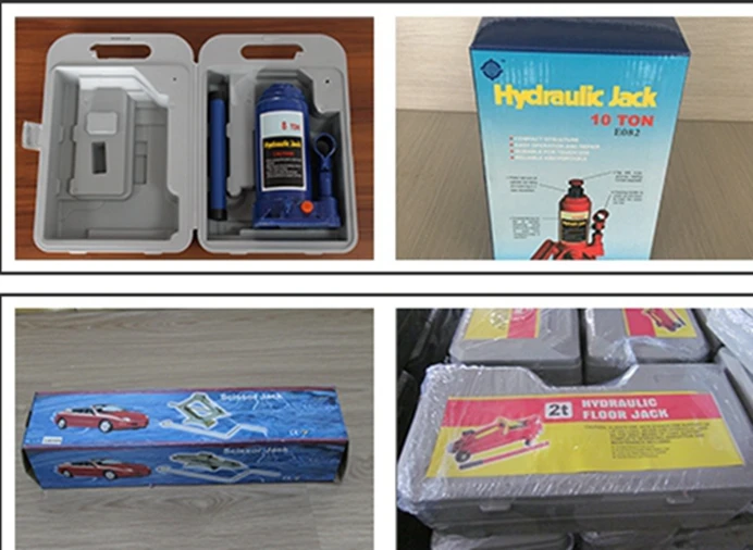 Auto Repair Double stages 12Ton Screw Hydraulic Car Bottle Jack with safty valve CE