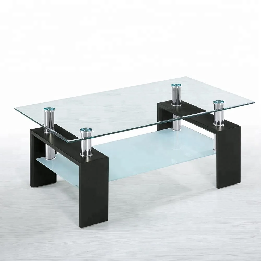 High quality modern glass coffee table for living room