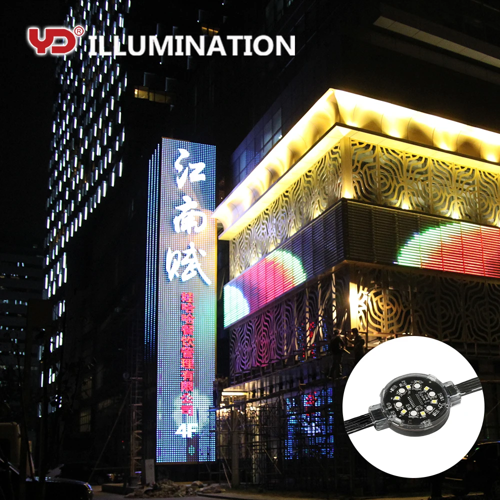 IP68 RGB 20mm led pixel dot module waterproof pixel light for building