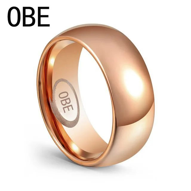 
 OBE Новое поступление, оптовая продажа, мужские ювелирные изделия из нержавеющей стали от производителя, розовое золото, индивидуальный значок, мужское кольцо  