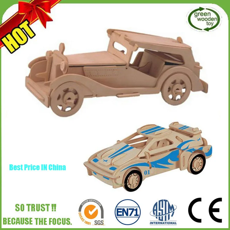 3D Diy деревянная модель автомобиля сборный пазл автомобиль для детей игра-головоломка