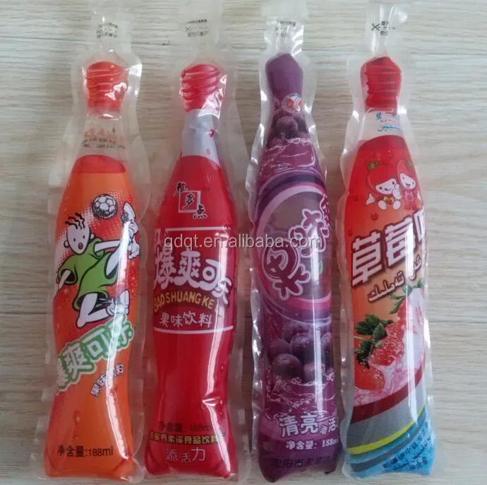 Puncture resistance plastic opp/pe package bag/ clear popsicle bag