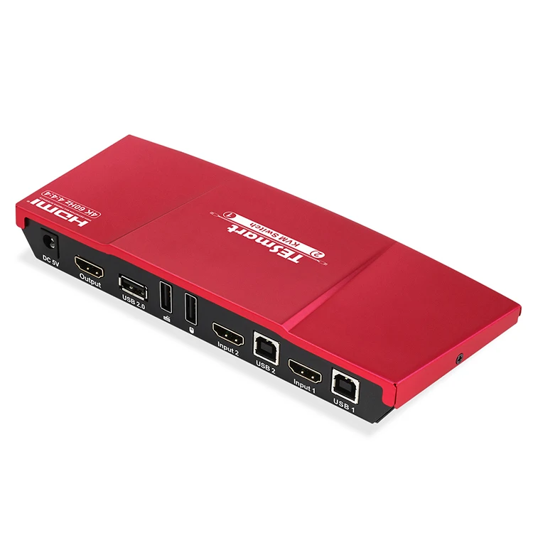 TESmart 4K@60Hz Video Switch 2x1 HDMI KVM Switch