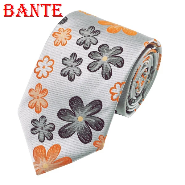 Striped Floret Handmade Necktie Custom High Quality Silk Woven Tie for Men Formal Party