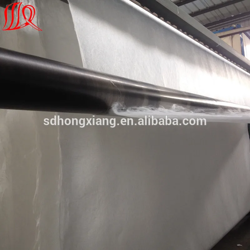 
PET Short fiber geotextile road fabric price 