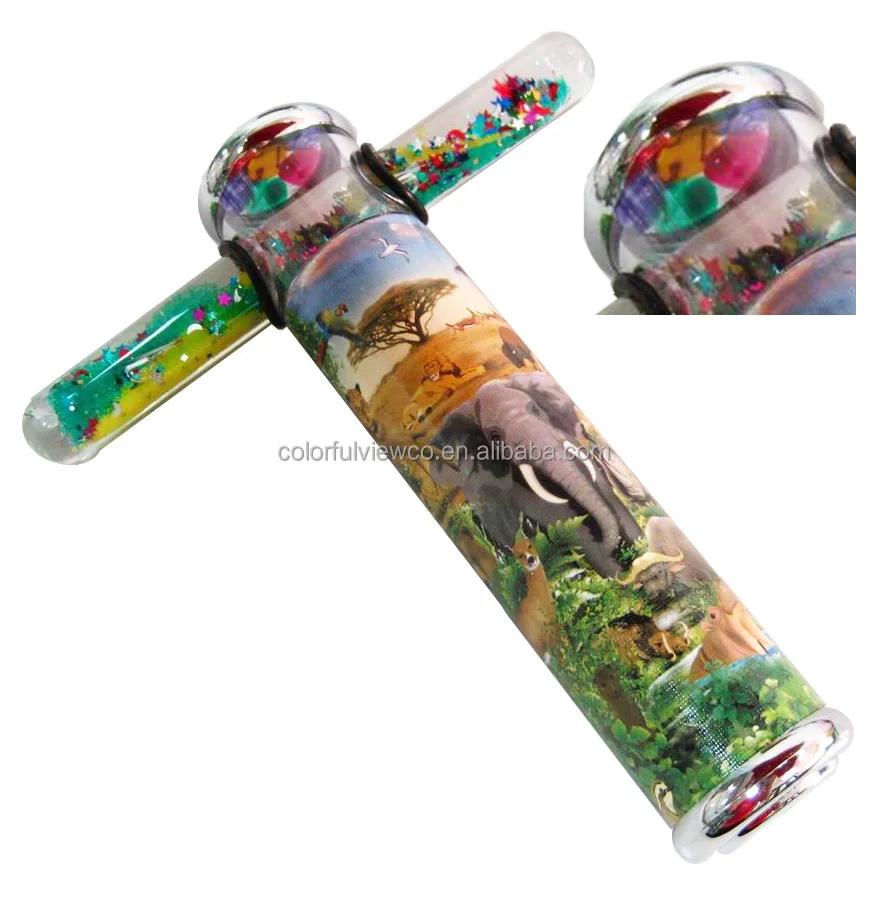 Gift Items Liquid Glitter Wand Kaleidoscopes-can be custom printed design or as souvenir