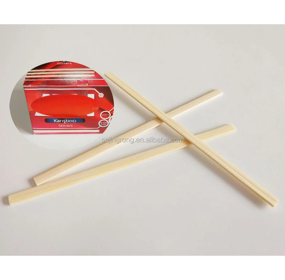 
Factory price hot sale disposable bamboo tea stirrer, flavored coffee stir sticks 