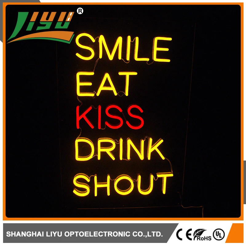 Высокое качество направленного неоновый свет письма