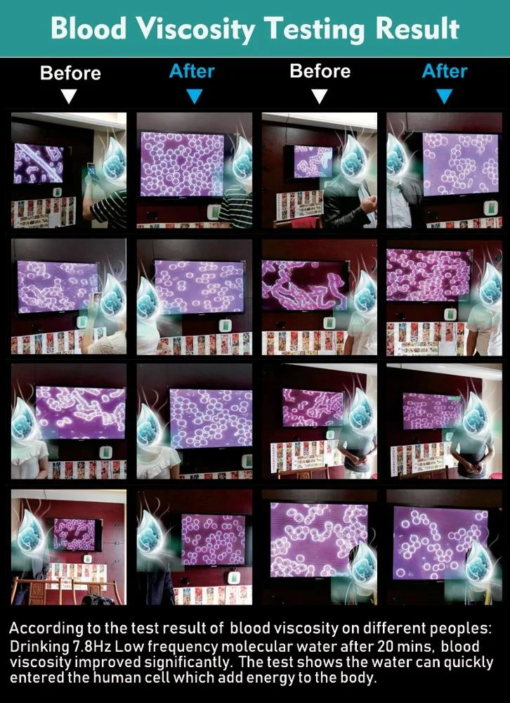 7.8Hz Low Frequency Water Activator Carbon Filter Water Jug Pitcher Enhance Cell Viability add energy to human body