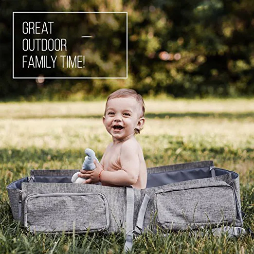 wholesale Baby 3 in 1 Portable Bassinet waterproof Diaper Bag travel mummy diaper bag