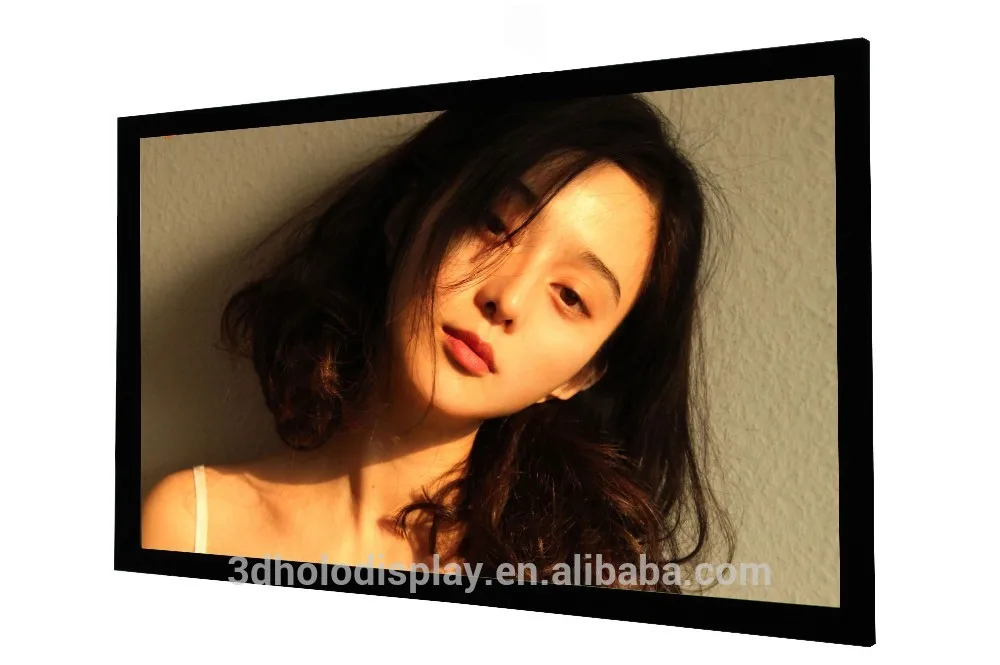 High Quality Home Cinema 16 9 200 Inch Fixed Frame Projection Screen with Aluminum Housing