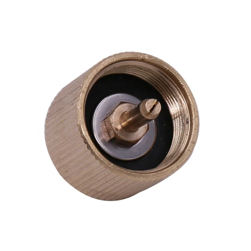 
1 lb propane gas tank input outdoor camping stove Convert cylinder adaptor LPG canister adapter 