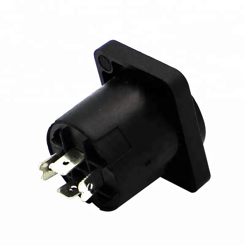 XLR 4-контактный гнездовой разъем для монтажа шасси