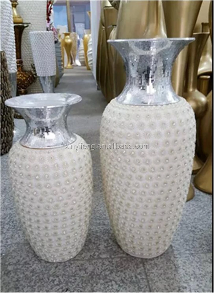 FRP Original Resin Colorful Floor Large Flower Vase Living Room Furniture