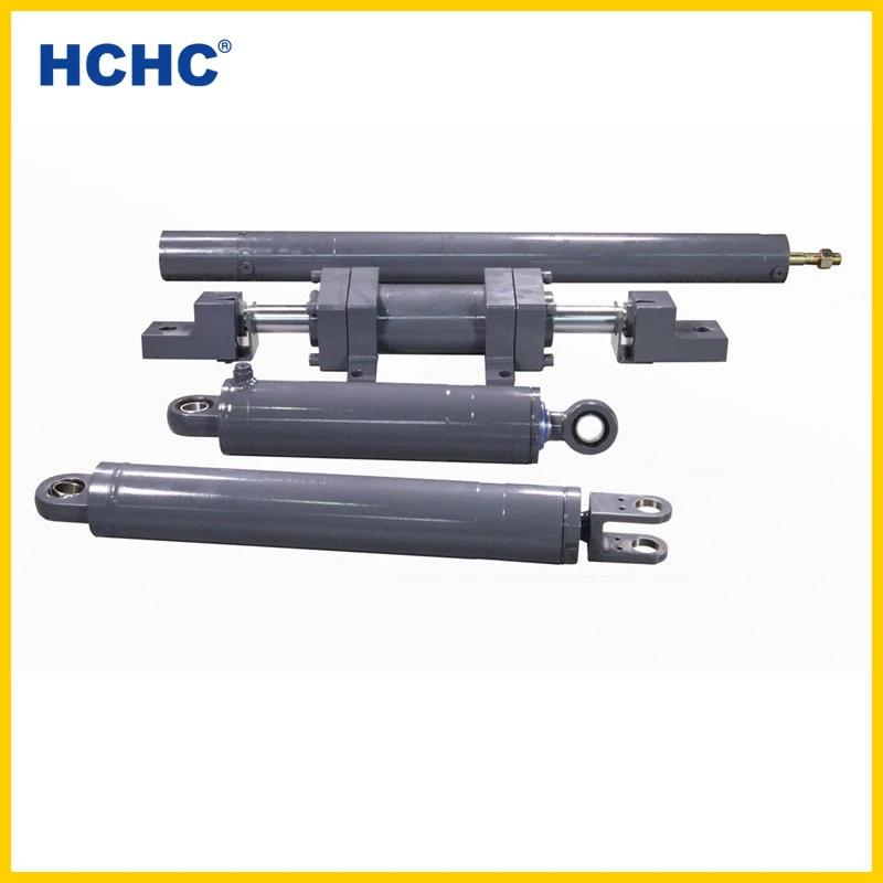 Factory direct supply double acting  small telescopic hydraulic cylinder used to Impact compaction machine/crawler paver