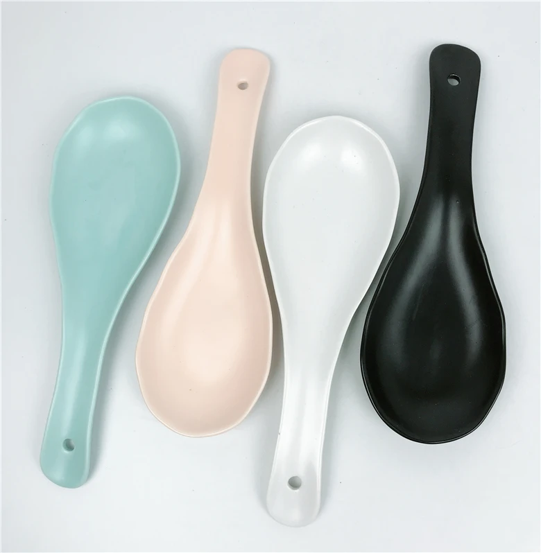 Hot sale Ceramic Porcelain Terracotta stoneware color glazed Spoon Rest