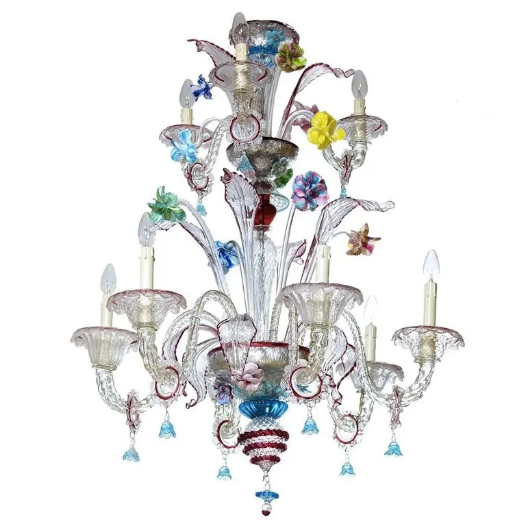 2017 New design colorful of chandelier murano glass chandelier lighting