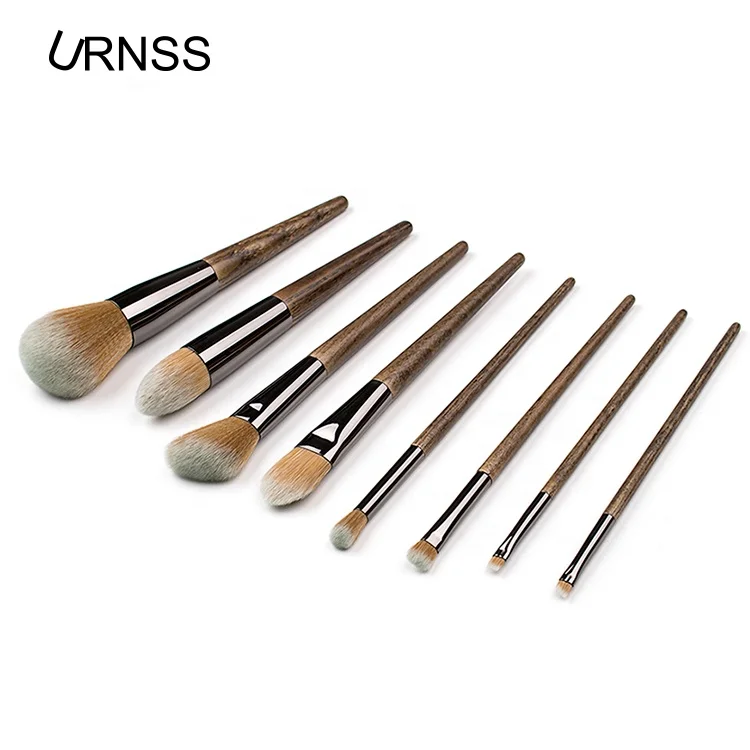 
Makeup your own brand 8pcs makeup brush wooden vegan cosmetics brush set 