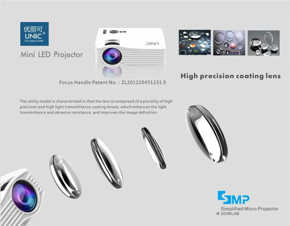 
LCD Image system 30 Ansi lumens mini digital projector mini short throw projector UC36 