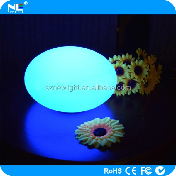 LED ball light outdoor color changing LED egg shape ball color changing mood LED light ball