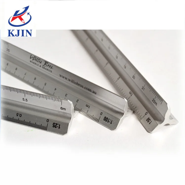 30cm stainless steel scale ruler Aluminum  triangle  ruler