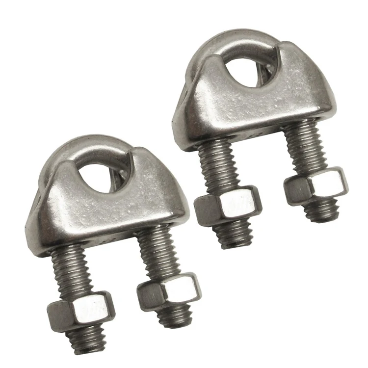 China Supply Cheap Price Stainless Steel Rigging Hardware Din741 Wire Rope Clips