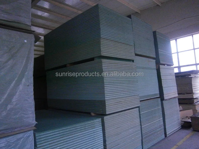 Green MDF board in waterproof features with high density
