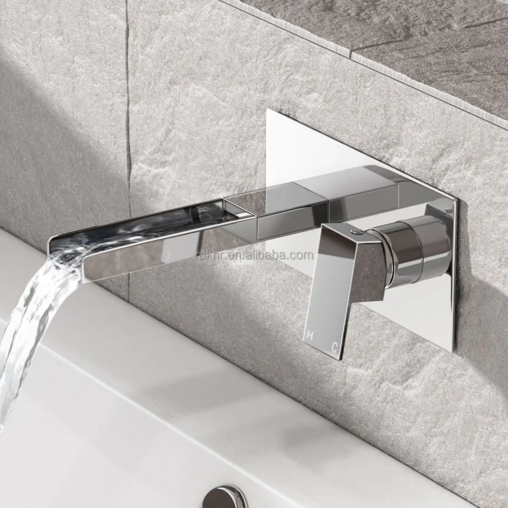 No.Y4504 Cheap Wall Mounted Chrome Waterfall Basin Faucet