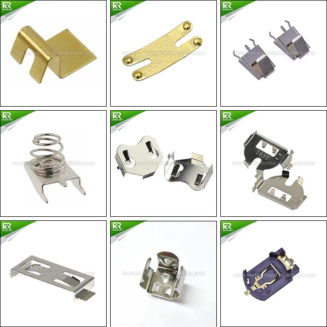 3V Gold plated SMT CR2032 button cell battery holder