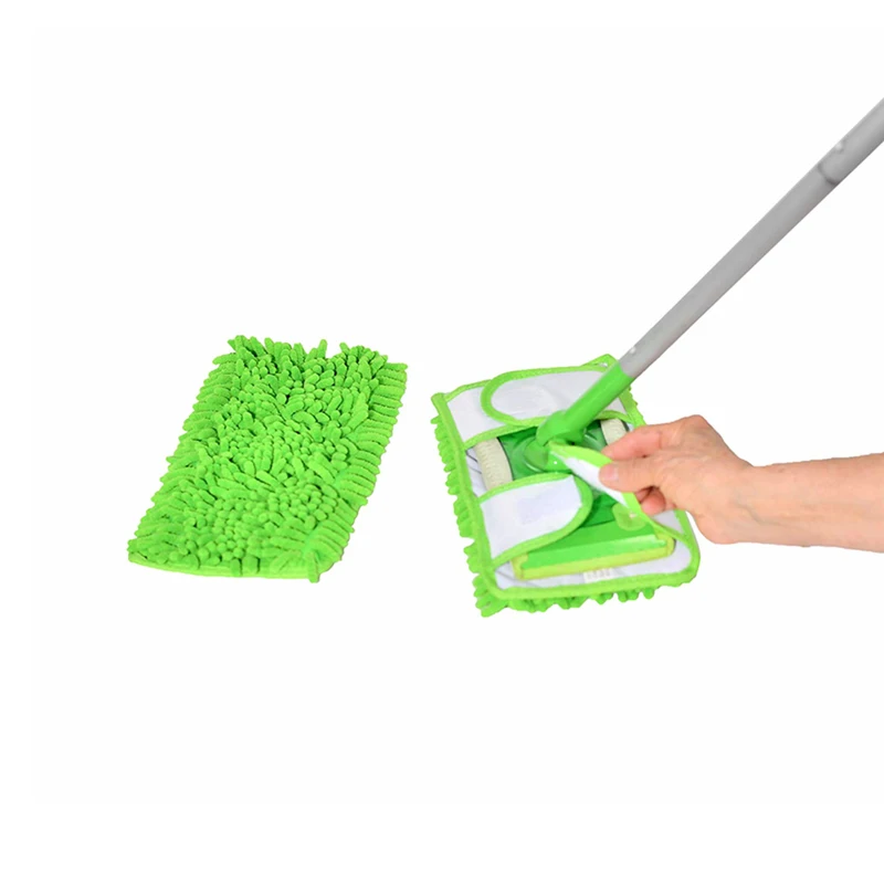 chenille Set 2 Reusable Microfiber Mop Pads Of Sweeper