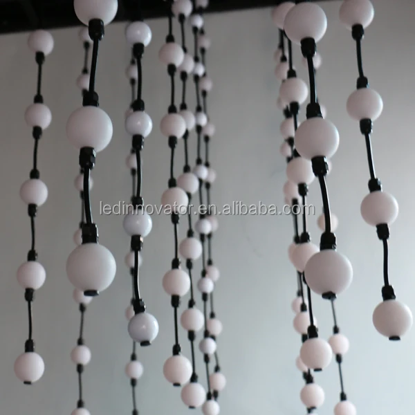 DMX pixel ball curtain Hanging 360 degree LED Video curtain ball light