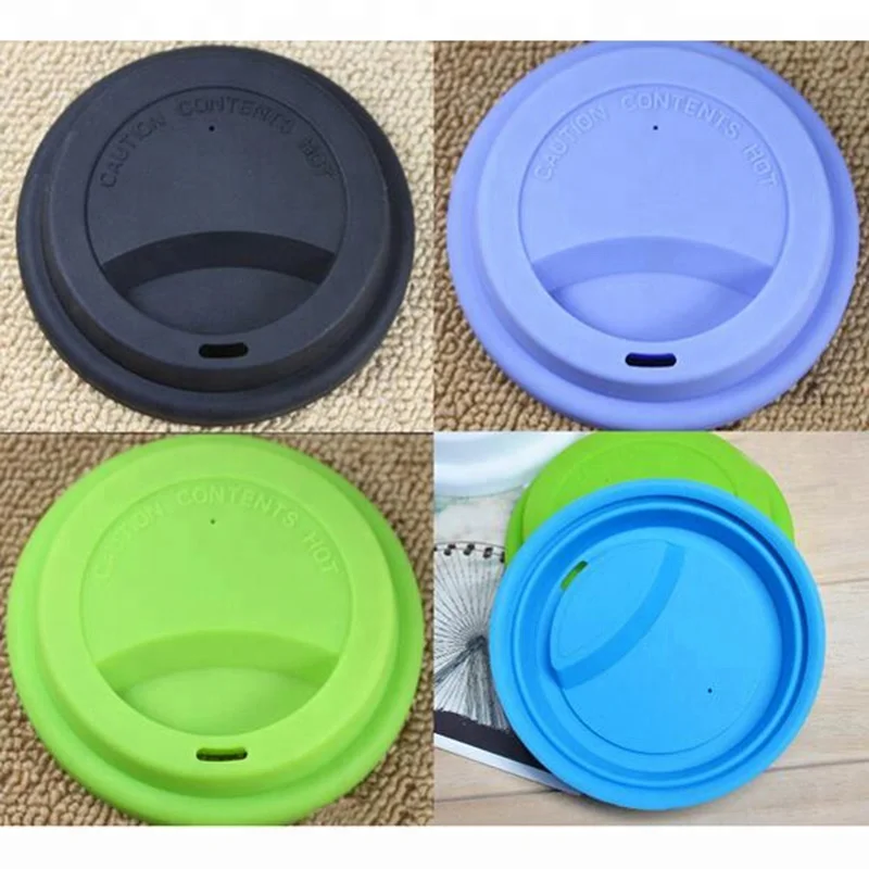 Wholesale Eco Friendly Drinking Tea Silicone Coffee Cup Lids Outer Dia 9.5cm Cup Mug Cover Lid